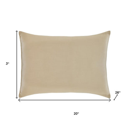Cotton Wool Medium Hypoallergenic Standard Size Bed Pillow HomeRoots