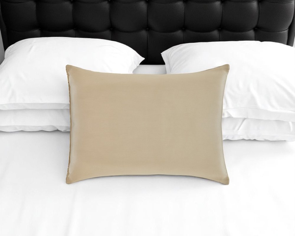 Cotton Wool Medium Hypoallergenic Standard Size Bed Pillow HomeRoots
