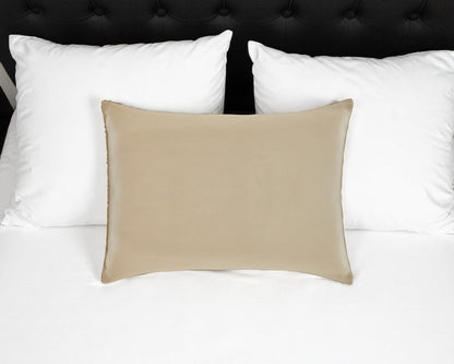 Cotton Wool Hypoallergenic Queen Size Bed Pillow HomeRoots