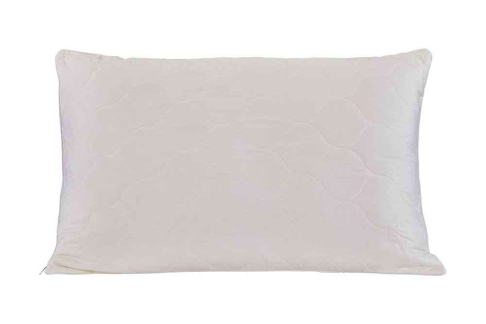 Cotton Latex Foam And Wool Hypoallergenic Standard Size Bed Pillow HomeRoots
