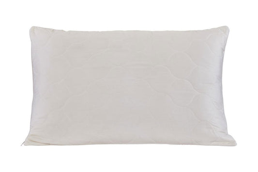Cotton Latex Foam And Wool Hypoallergenic Standard Size Bed Pillow HomeRoots
