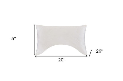 Cotton Latex Foam And Wool Hypoallergenic Ergonomic Standard Size Bed Pillow HomeRoots
