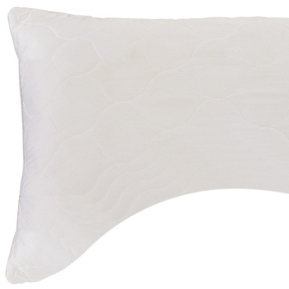 Cotton Latex Foam And Wool Hypoallergenic Ergonomic Standard Size Bed Pillow HomeRoots