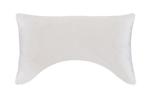 Cotton Latex Foam And Wool Hypoallergenic Ergonomic Queen Size Bed Pillow HomeRoots
