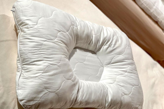 Cotton Latex Foam And Wool Firm Hypoallergenic Queen Size Bed Pillow HomeRoots