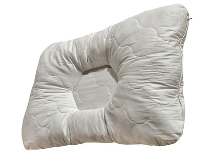 Cotton Latex Foam And Wool Firm Hypoallergenic Queen Size Bed Pillow HomeRoots