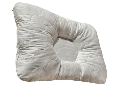 Cotton Latex Foam And Wool Firm Hypoallergenic Queen Size Bed Pillow HomeRoots