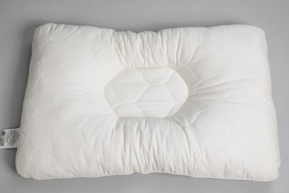 Cotton Latex Foam And Wool Firm Hypoallergenic Queen Size Bed Pillow HomeRoots