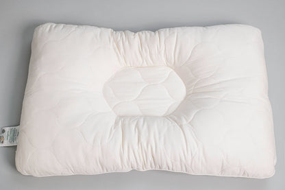 Cotton Latex Foam And Wool Firm Hypoallergenic Queen Size Bed Pillow HomeRoots