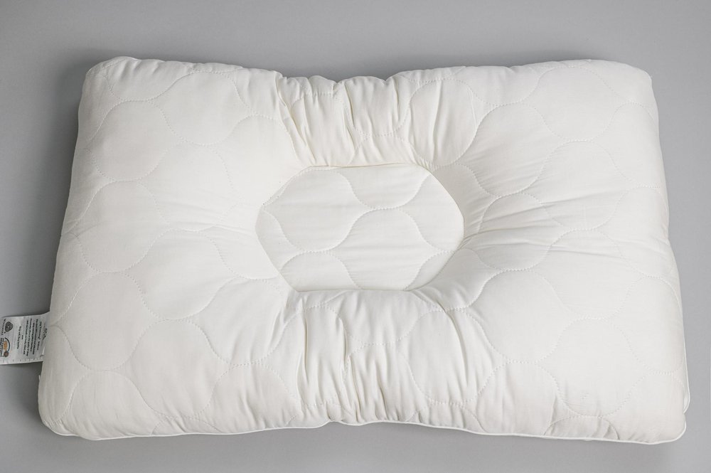 Cotton Latex Foam And Wool Firm Hypoallergenic Queen Size Bed Pillow HomeRoots