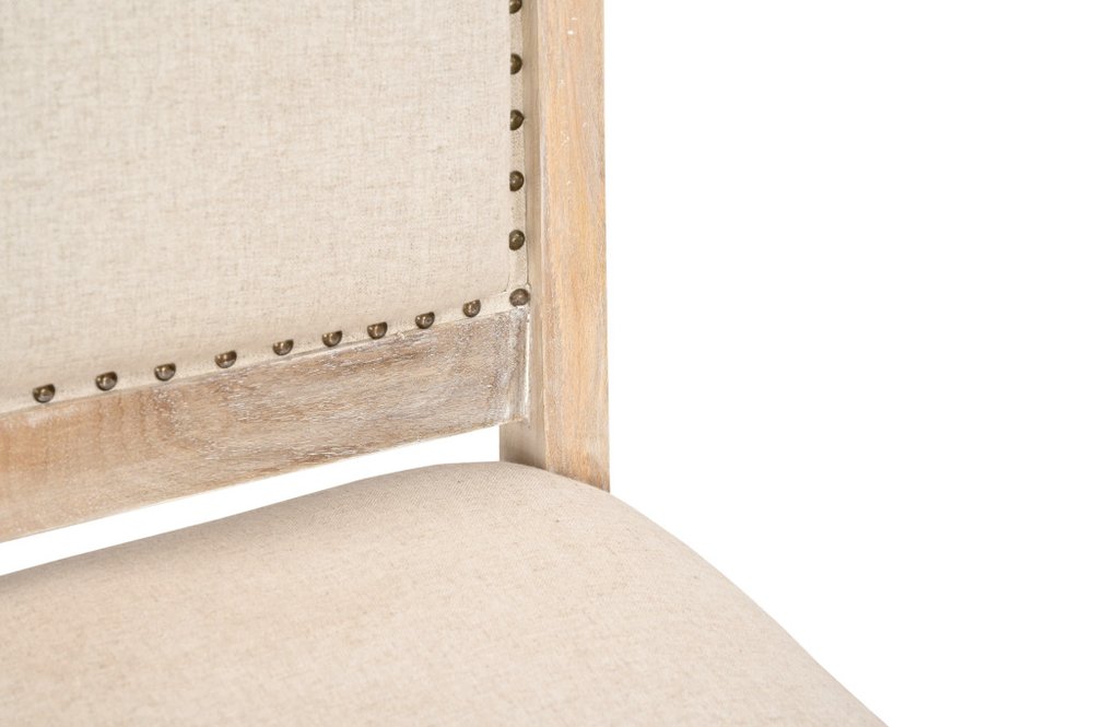 20" Beige And White Side Chair HomeRoots