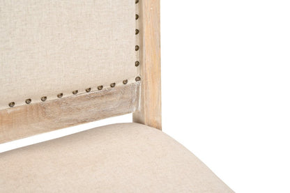 20" Beige And White Side Chair HomeRoots