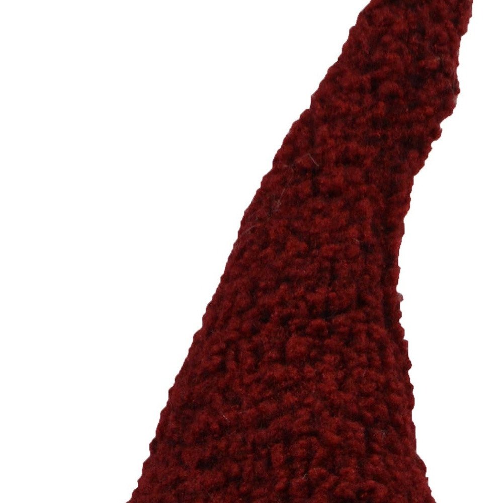 24" White Red And Black Fabric Christmas Santa and Mrs. Claus Standing Gnome HomeRoots