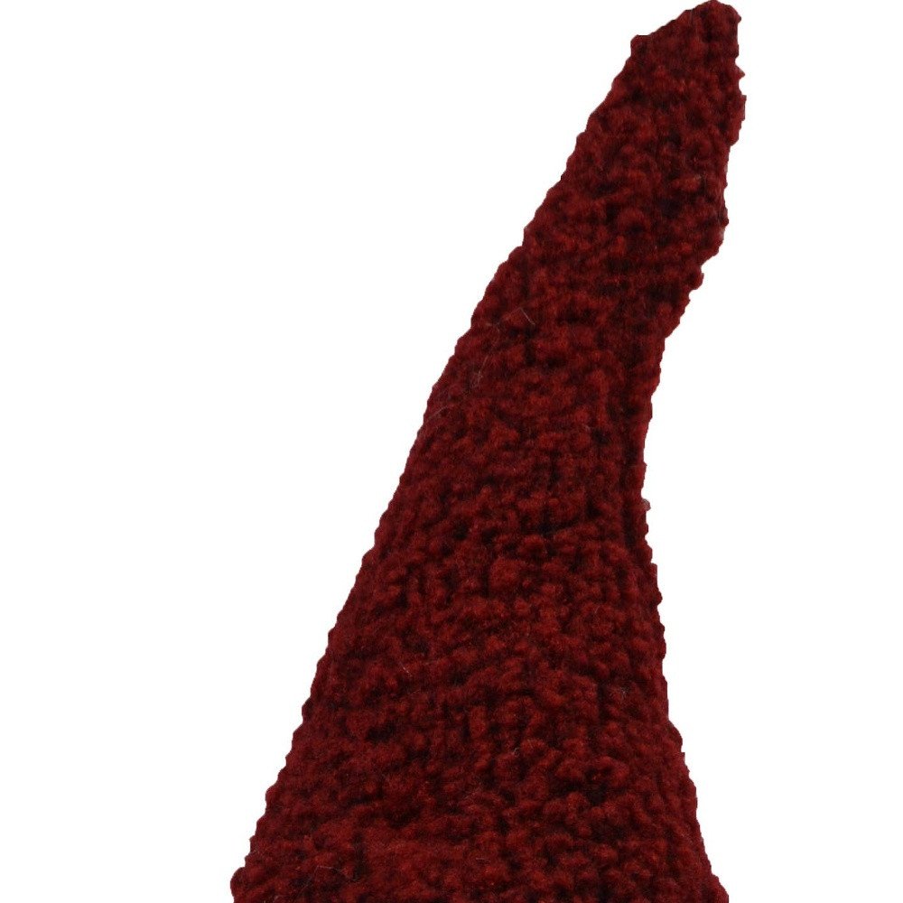 24" White Red And Black Fabric Christmas Santa and Mrs. Claus Standing Gnome HomeRoots