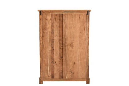 51" Brown Solid Wood Live Edge Five Drawer Standard Chest HomeRoots