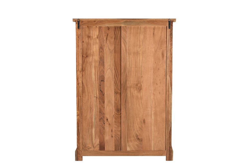 51" Brown Solid Wood Live Edge Five Drawer Standard Chest HomeRoots