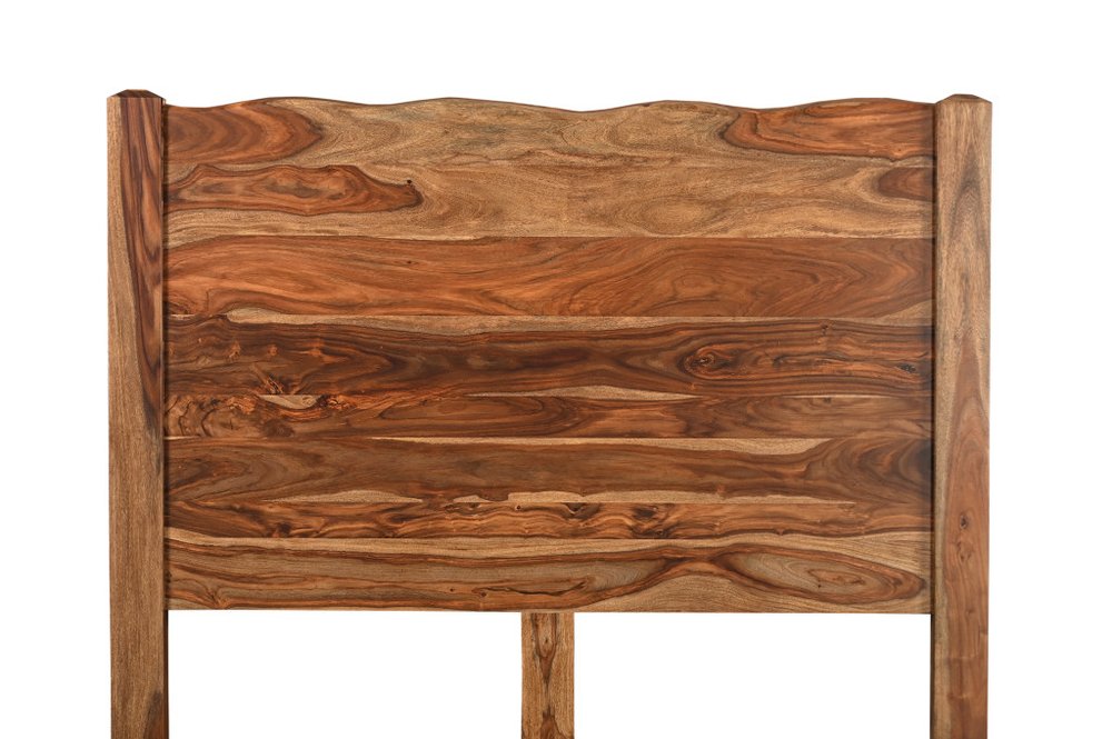 Brown Live Edge Solid Wood Queen Bed Frame HomeRoots