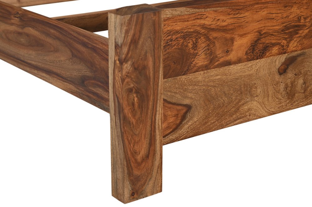 Brown Live Edge Solid Wood Queen Bed Frame HomeRoots