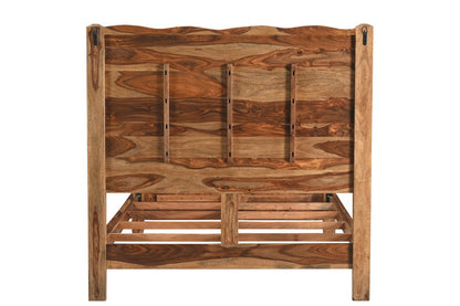 Brown Live Edge Solid Wood Queen Bed Frame HomeRoots