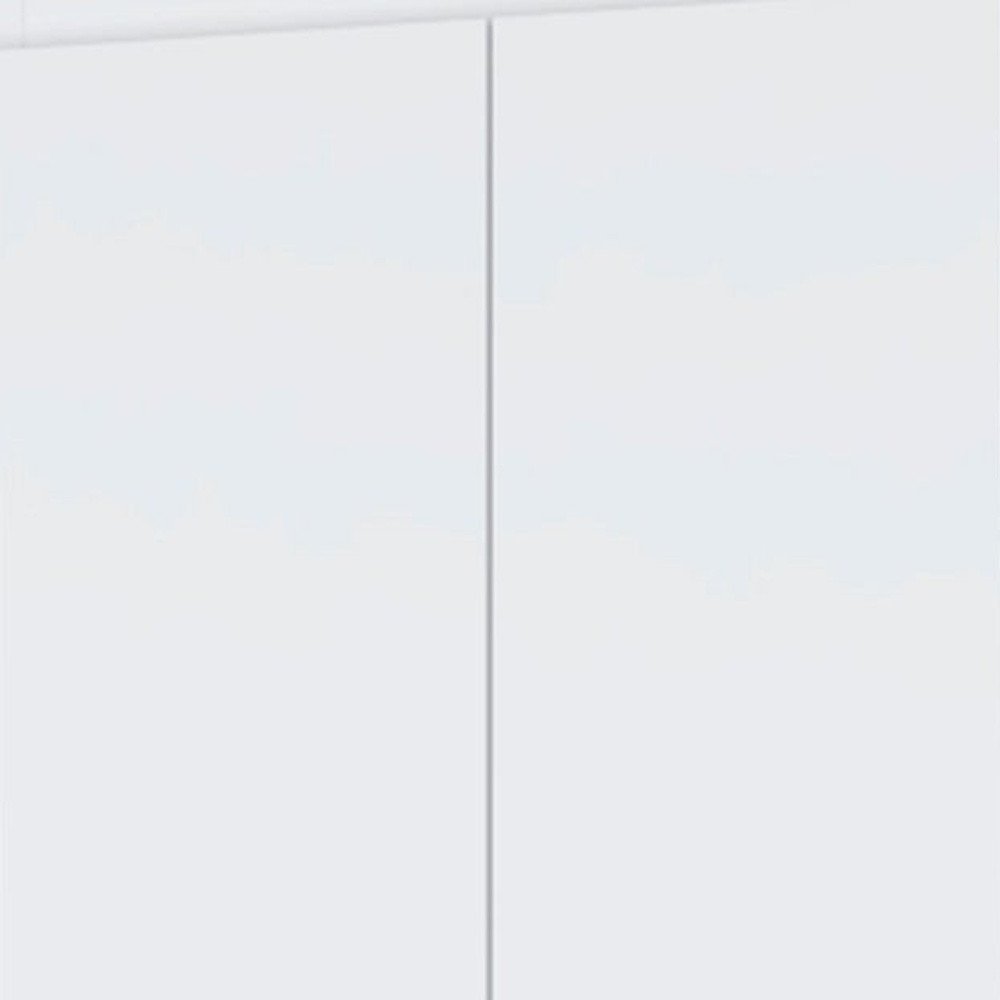 70" White Wood And Metal Four Door Two Drawer Combo Dresser — view 4