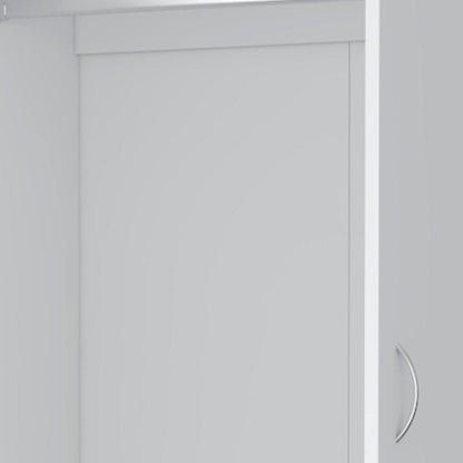 71" White Two Door Three Drawer Combo Dresser HomeRoots