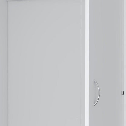 71" White Two Door Three Drawer Combo Dresser HomeRoots