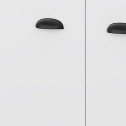29" White Wood Bar Cabinet With Two Doors