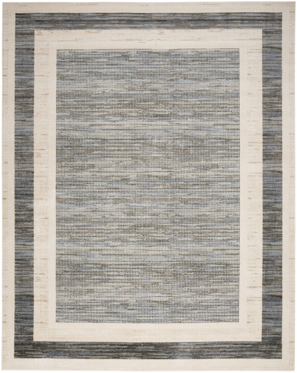 9' X 12' Gray Geometric Area Rug - 108.0" (H) x 144.0" (W) x 0.35" (D)