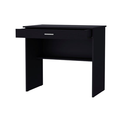 32" Black Wood Writing Desk HomeRoots