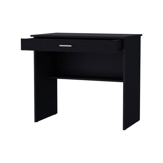 32" Black Wood Writing Desk