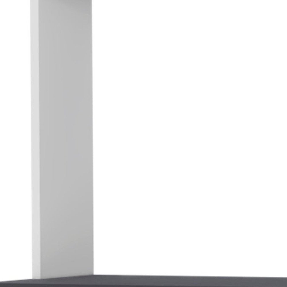 66" Black And White Wood Pantry Or Storage Closet HomeRoots