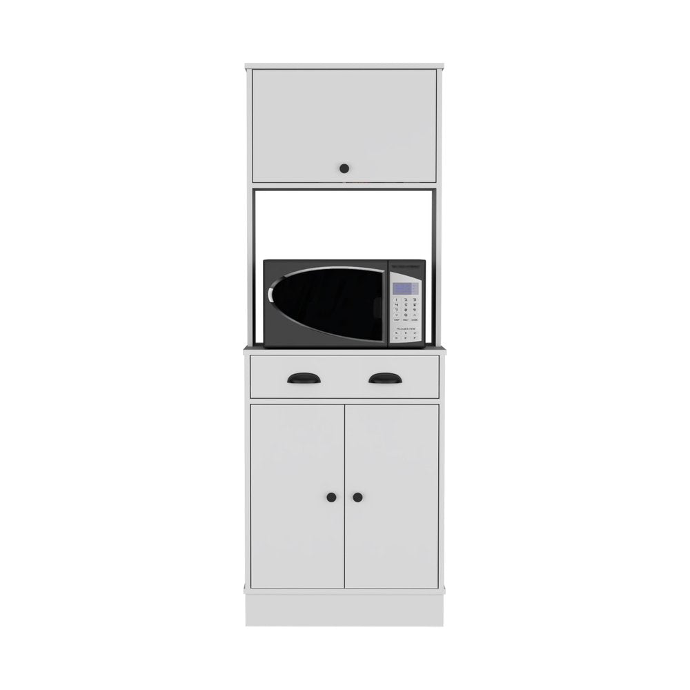 66" White Wood Pantry Or Storage Closet HomeRoots