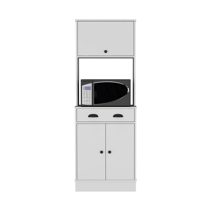 66" White Wood Pantry Or Storage Closet HomeRoots