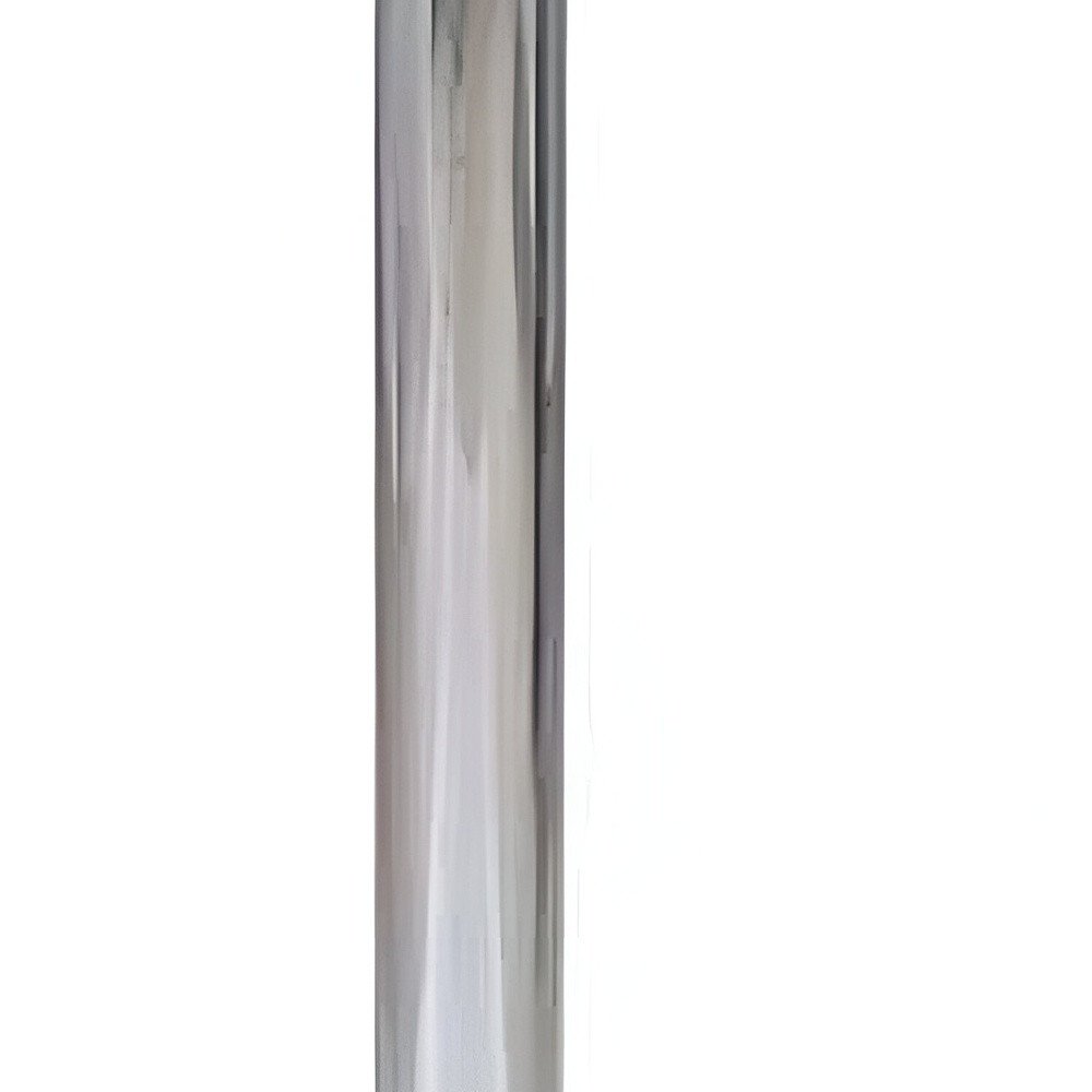 24" White and Silver Rounded Wood and Iron Bar Table HomeRoots