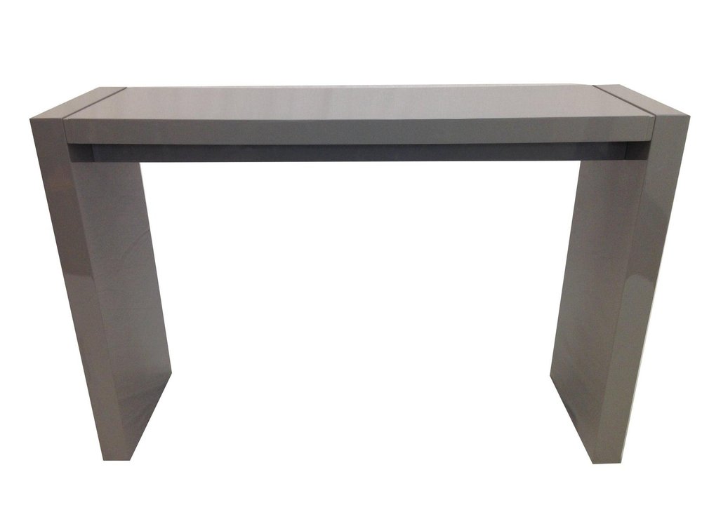 60" Gray Rectangular Wood Bar Height Bar Table — view 6