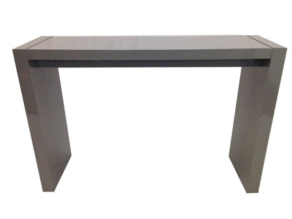 60" Gray Rectangular Wood Bar Height Bar Table