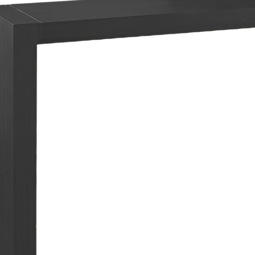 60" Espresso Wood Rectangular Bar Height Bar Table HomeRoots