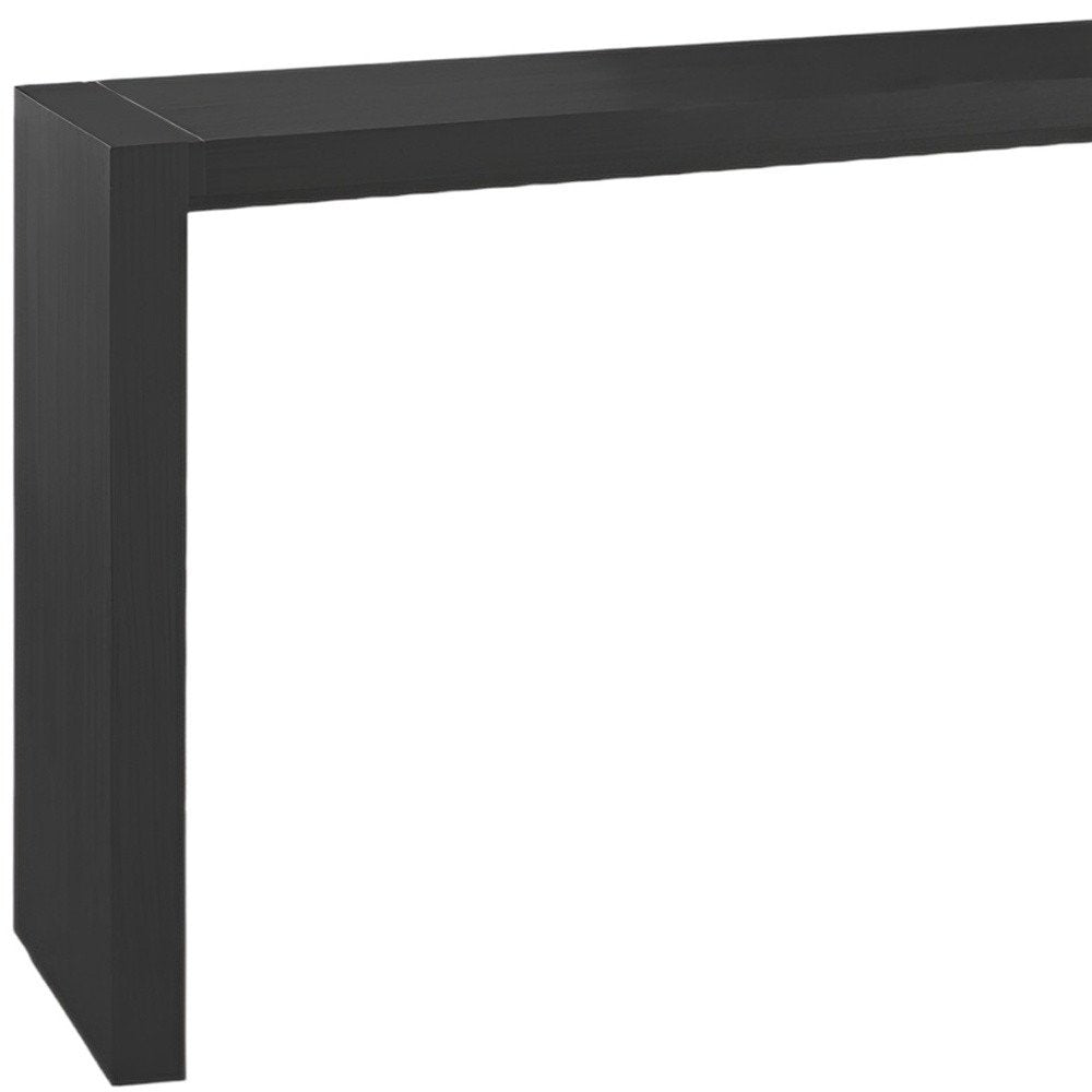 60" Espresso Wood Rectangular Bar Height Bar Table HomeRoots