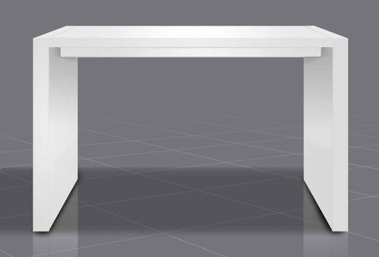 60" White Wood Rectangular Bar Height Bar Table HomeRoots