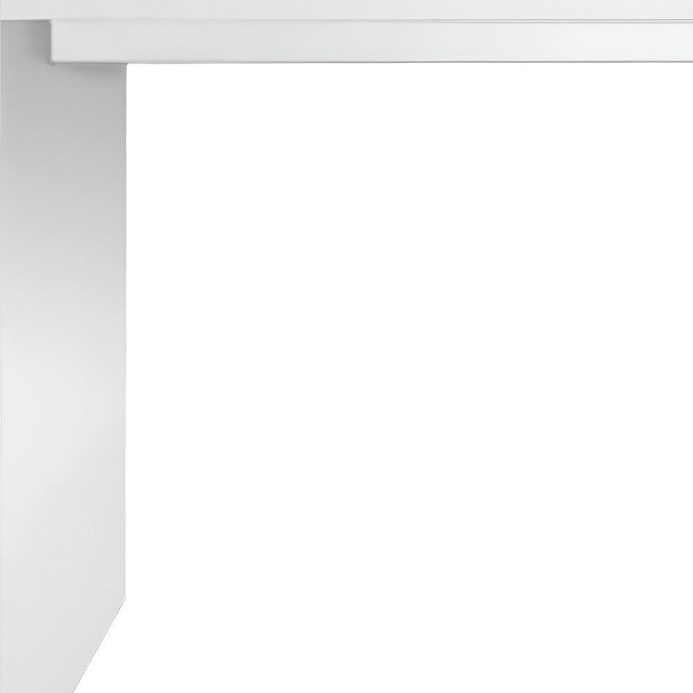 60" White Wood Rectangular Bar Height Bar Table HomeRoots