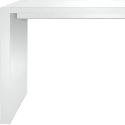 60" White Wood Rectangular Bar Height Bar Table HomeRoots