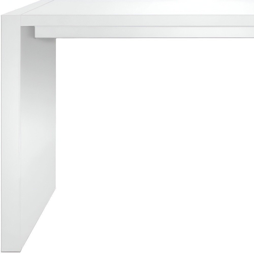 60" White Wood Rectangular Bar Height Bar Table HomeRoots