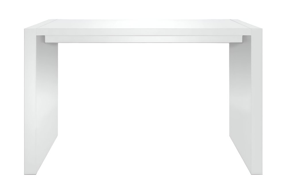 60" White Wood Rectangular Bar Height Bar Table HomeRoots