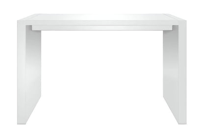60" White Wood Rectangular Bar Height Bar Table HomeRoots