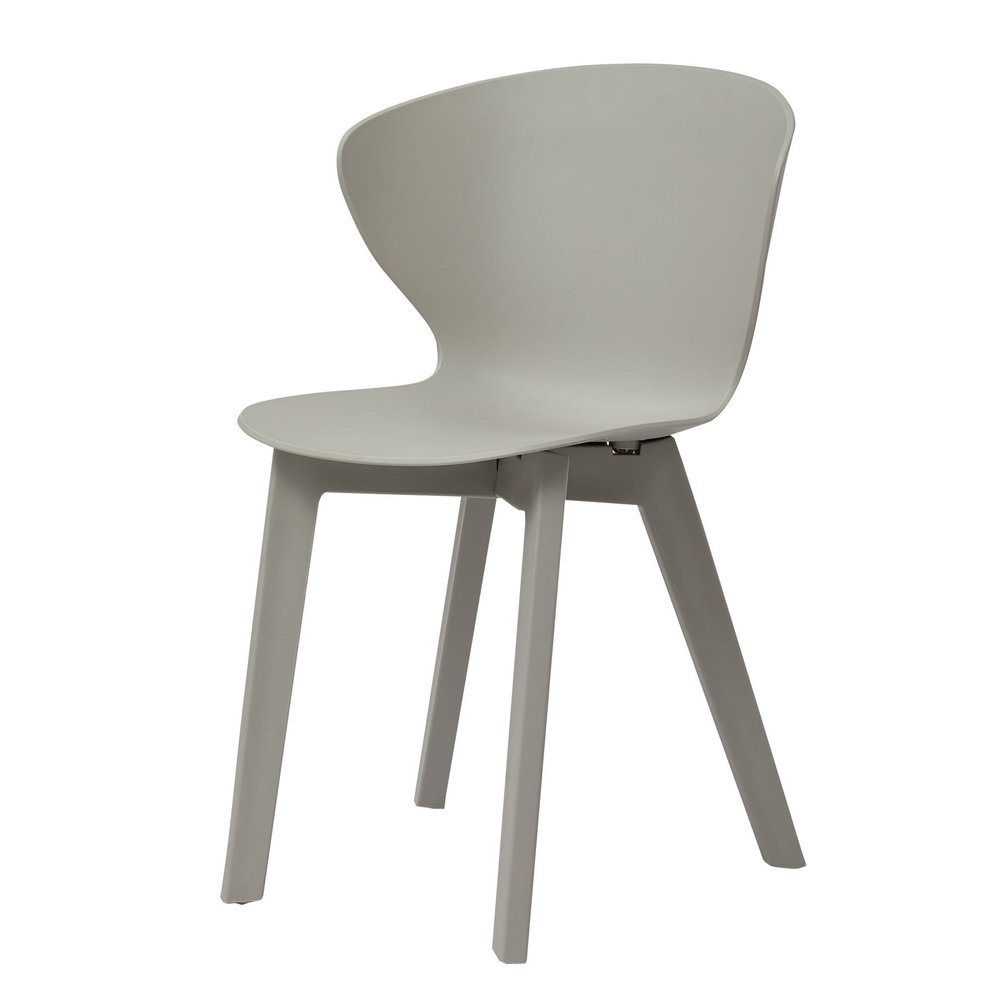 Set of Four White Heavy Duty Plastic Dining Side Chairs — view 9