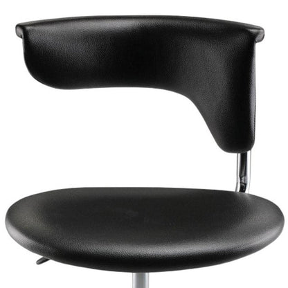 Black and Silver Adjustable Height Swivel Rolling Conference Office Chair HomeRoots