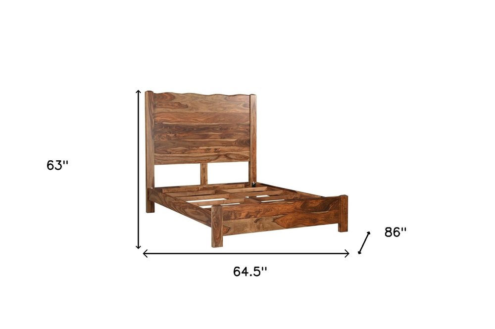 Three Piece Brown Solid Wood Bedroom Set — view 10