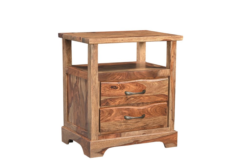 Three Piece Brown Solid Wood Bedroom Set — view 5