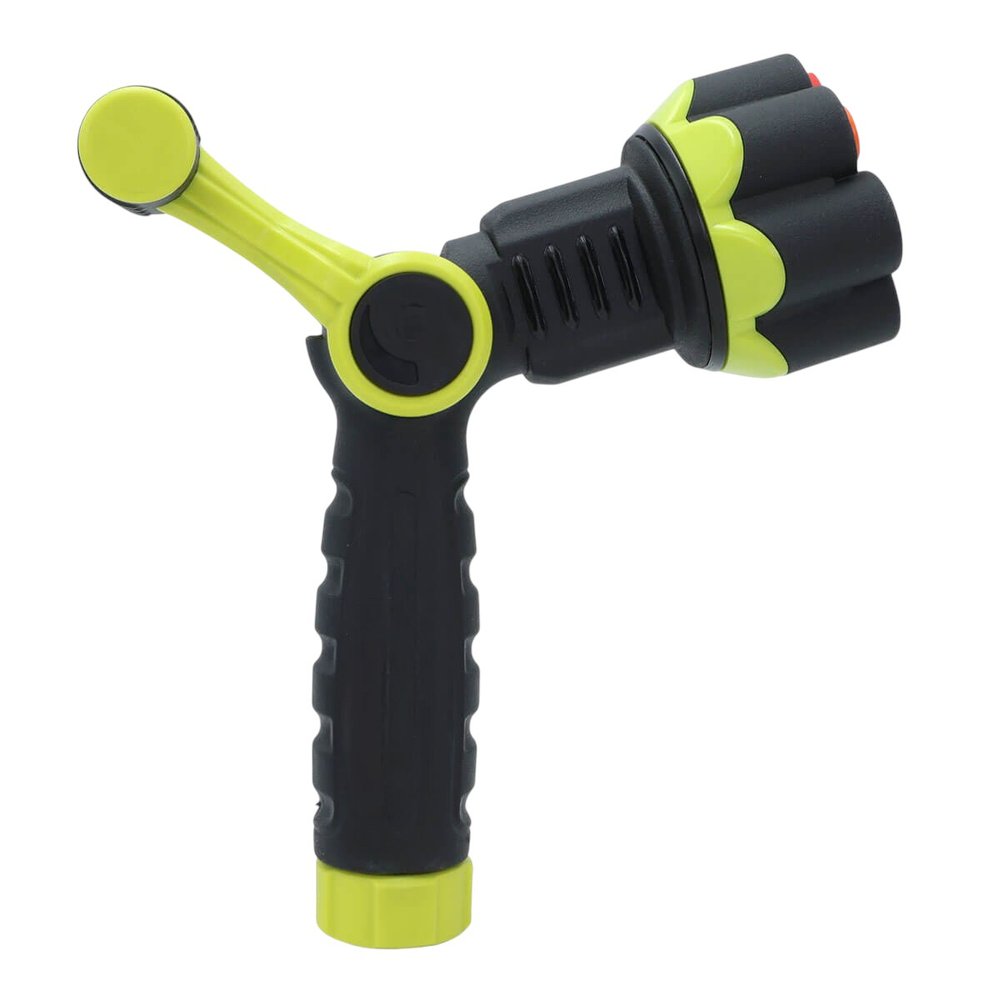 8" Black And Light Green Zinc Alloy Garden Spray Nozzle HomeRoots