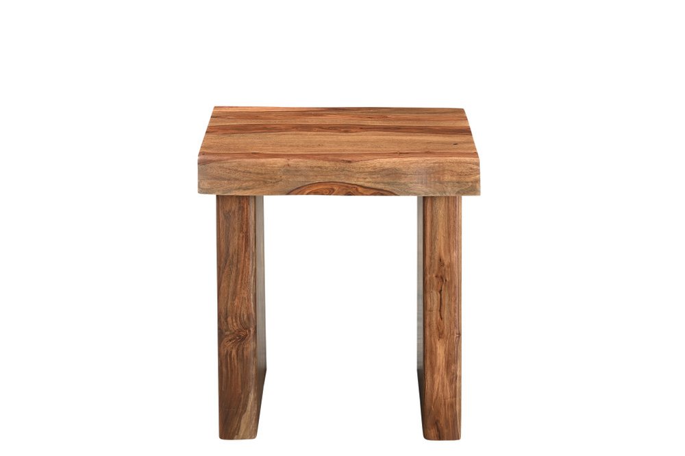 Set of Two Brown Solid Wood Sled Furniture Set — view 9